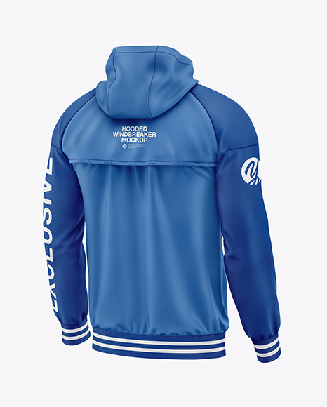 Hooded Windbreaker Mockup