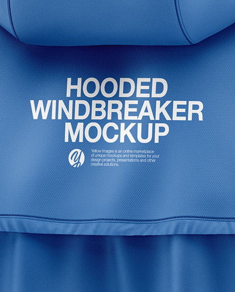 Hooded Windbreaker Mockup hooded windbreaker 2544