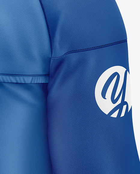 Hooded Windbreaker Mockup jacket 2545