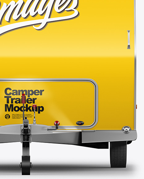 Camper Trailer Mockup - Front View Camper Trailer Mockup - Front View
