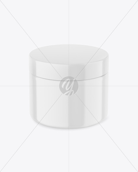Glossy Plastic Jar Mockup PSD #3