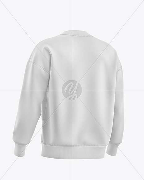 Sweatshirt Mockup – Back Half Side View Download