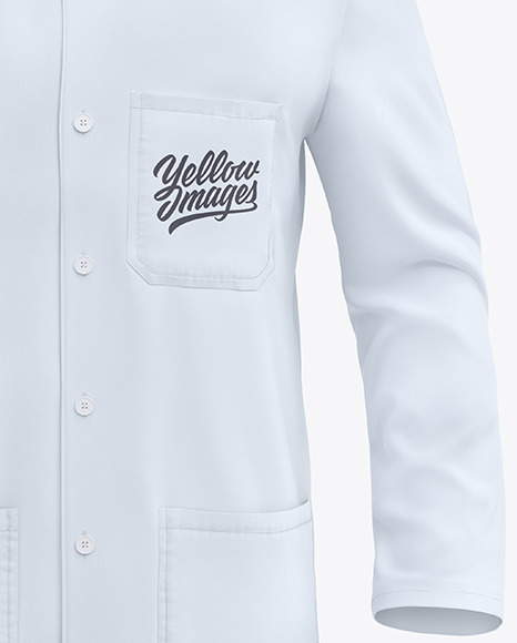 Lab Coat Mockup - Front View Lab Coat Mockup - Front View