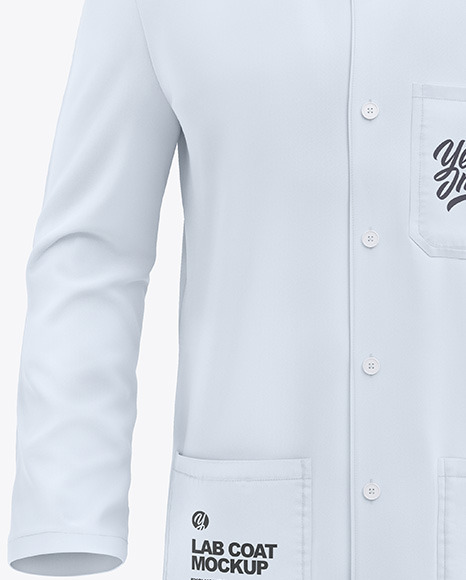 Lab Coat Mockup - Front View Lab Coat Mockup - Front View