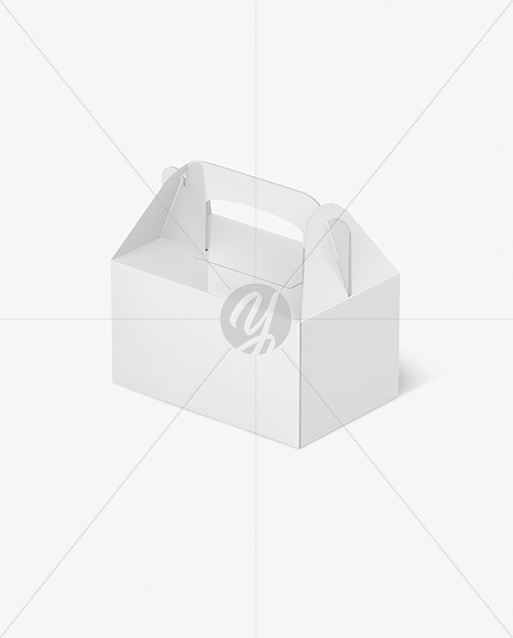 Glossy Box with Handle Mockup PSD #1