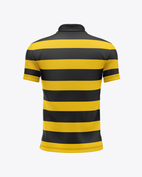 Men s Short Sleeve Polo Shirt Mockup PSD #2