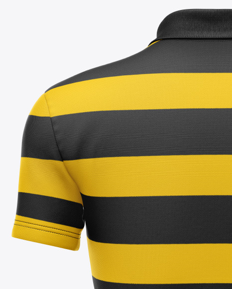 Men s Short Sleeve Polo Shirt Mockup PSD #7