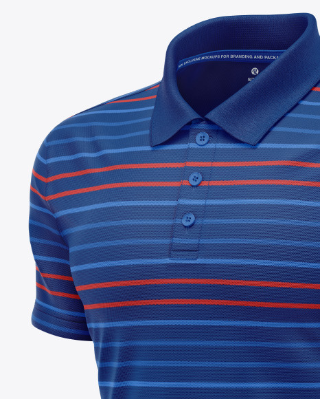 Men s Short Sleeve Polo Shirt Mockup PSD #5