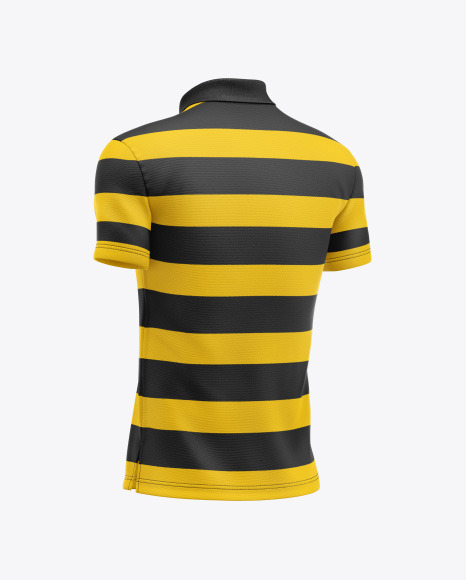 Men s Short Sleeve Polo Shirt Mockup PSD #2