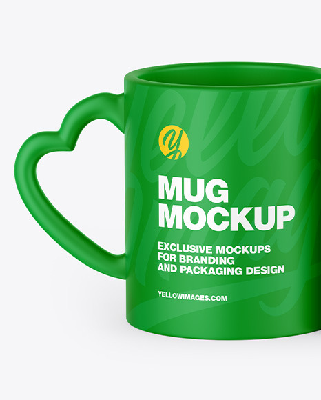 Two Matte Mugs Mockup PSD #3