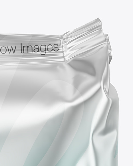 Metallic Food Package Mockup PSD #6