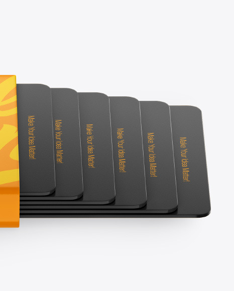 Glossy Card Holder Mockup PSD #2