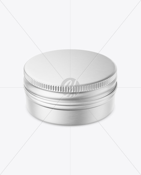 Metallic Tin Can Mockup PSD #3
