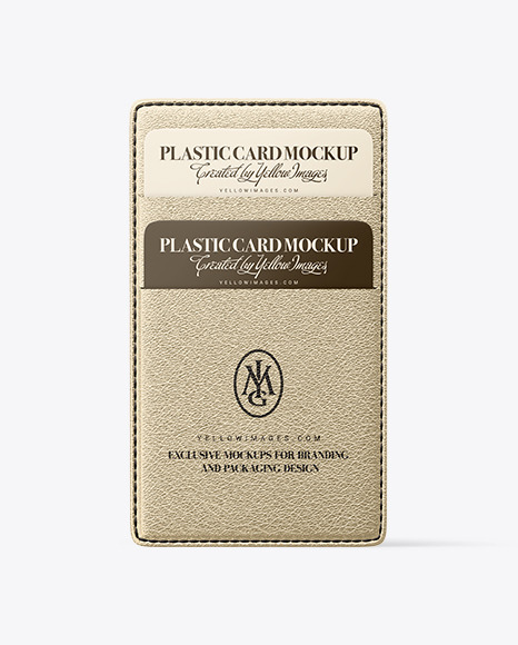 Metallized Card Holder Mockup