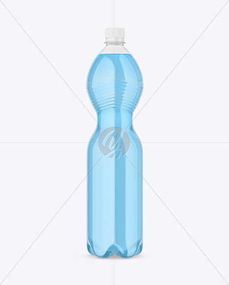 Clear Plastic Drink Bottle Mockup PSD #3