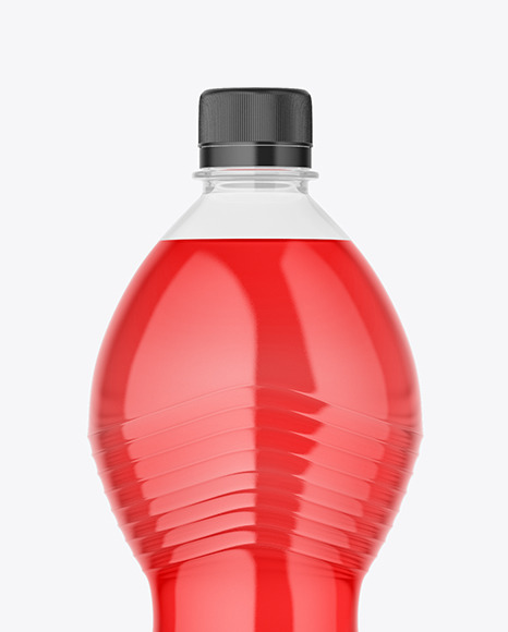 Clear Plastic Drink Bottle Mockup PSD #2