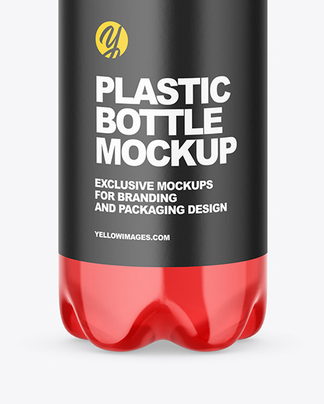 Clear Plastic Drink Bottle Mockup PSD #1