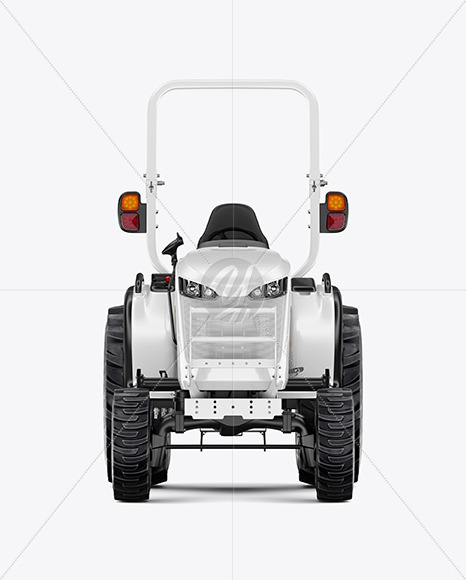 Mini Tractor Mockup – Front View Download