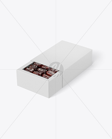 Corrugated Paper Box w  Dates Mockup PSD #3