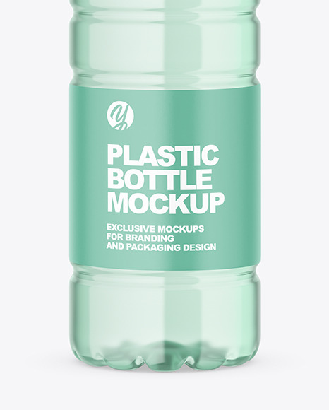 Green Plastic Water Bottle Mockup PSD #1