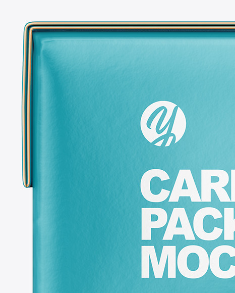 Glossy Cardboard Package Mockup PSD #1