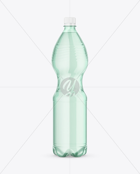 Green Plastic Water Bottle Mockup PSD #3