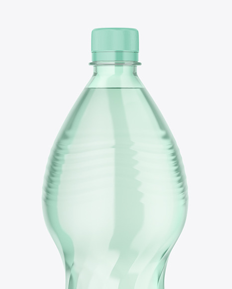 Green Plastic Water Bottle Mockup PSD #2