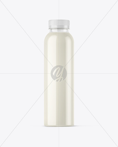 PET Bottle with Milk Mockup PSD #3
