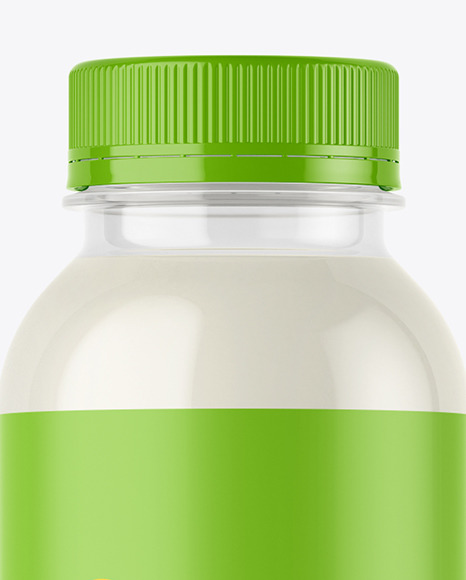 PET Bottle with Milk Mockup PSD #7