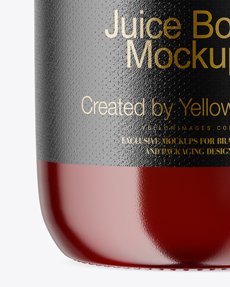 Berry Juice Bottle Mockup PSD #6