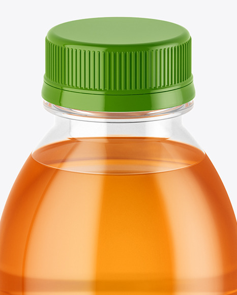 PET Bottle in Shrink Sleeve Mockup PSD #5