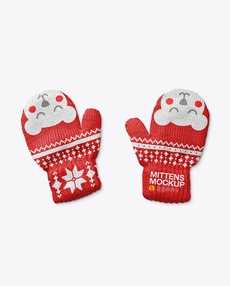 Baby Mittens Mockup