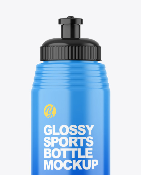 Glossy Sports Bottle Mockup PSD #2