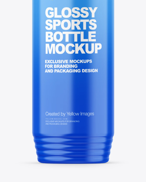 Glossy Sports Bottle Mockup PSD #1