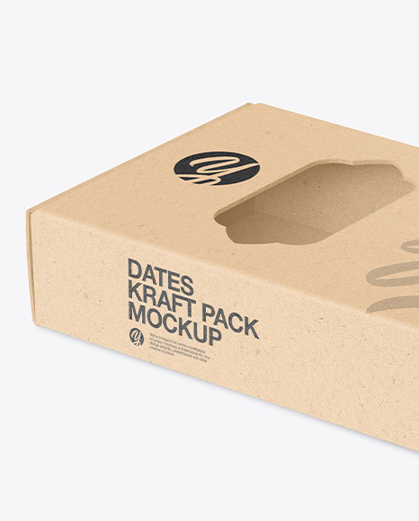 Kraft Box w  Dates Mockup PSD #1