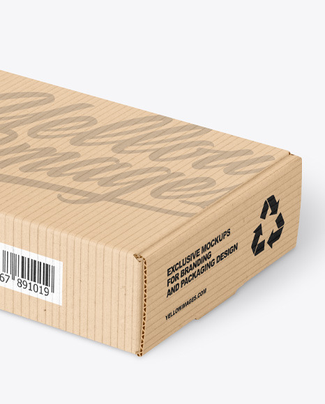 Corrugated Box w  Dates Mockup PSD #7