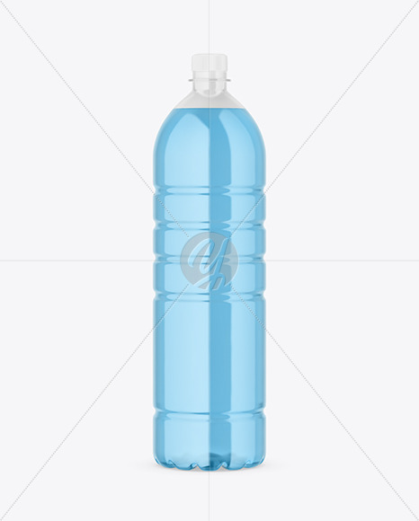 Clear Plastic Drink Bottle Mockup PSD #3