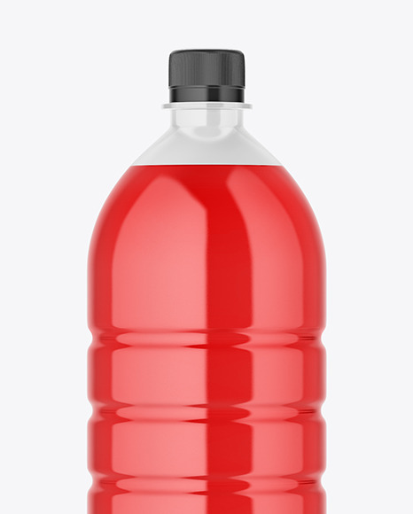 Clear Plastic Drink Bottle Mockup PSD #2