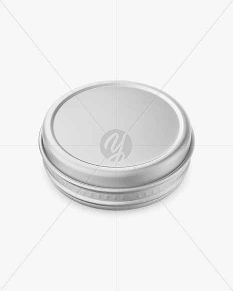 Metallic Tin Can Mockup PSD #3