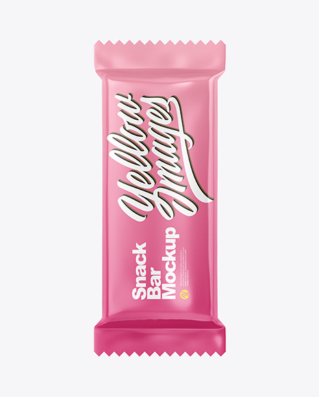 Glossy Snack Bar Mockup