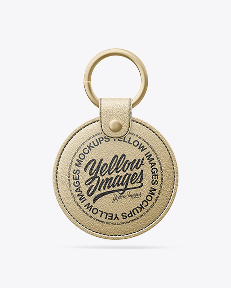 Metallized Keychain Mockup