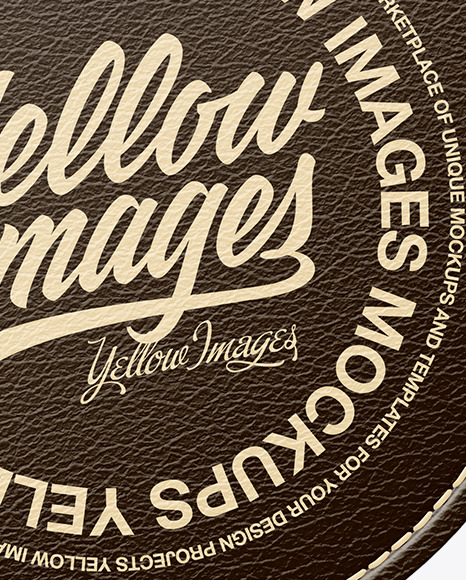 Leather Keychain Mockup PSD #1