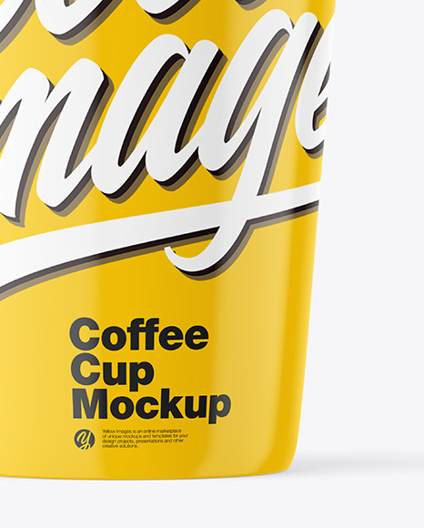 Glossy Plastic Coffee Cup w/ Coffee Splash Mockup coffee cup 7069