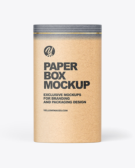 Kraft Paper Box Mockup PSD #2