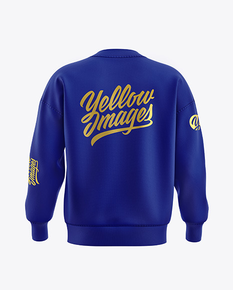 Sweatshirt Mockup   Back View PSD #2