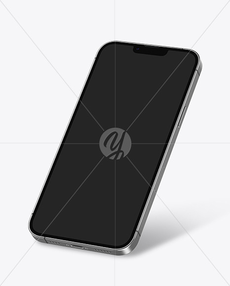 iPhone 13 Pro Max Graphite Mockup PSD #3