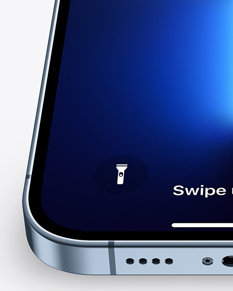 iPhone 13 Pro Max Sierra Blue Mockup PSD #1