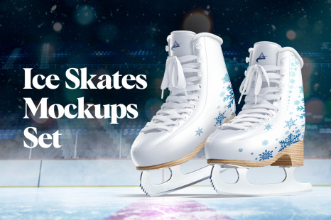 Ice Skates Mockups Set