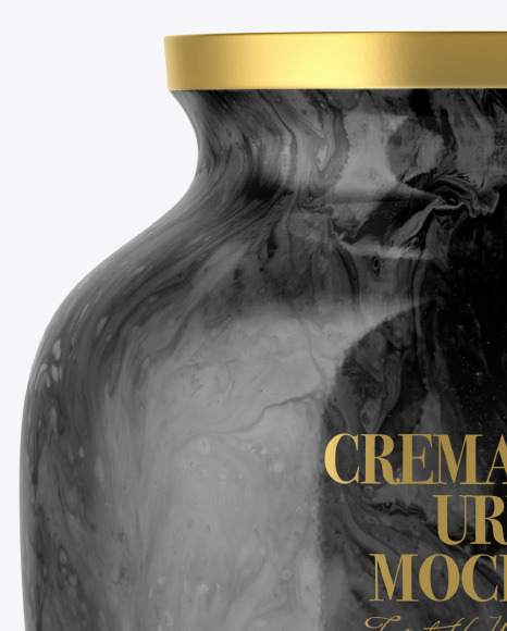 Glossy Cremation Urn Mockup PSD #2