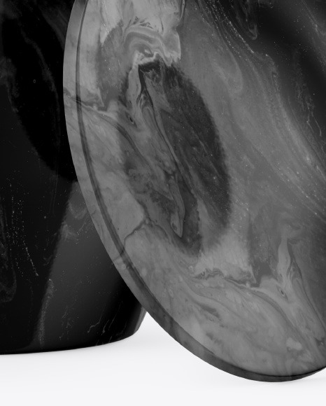 Glossy Cremation Urn Mockup PSD #1